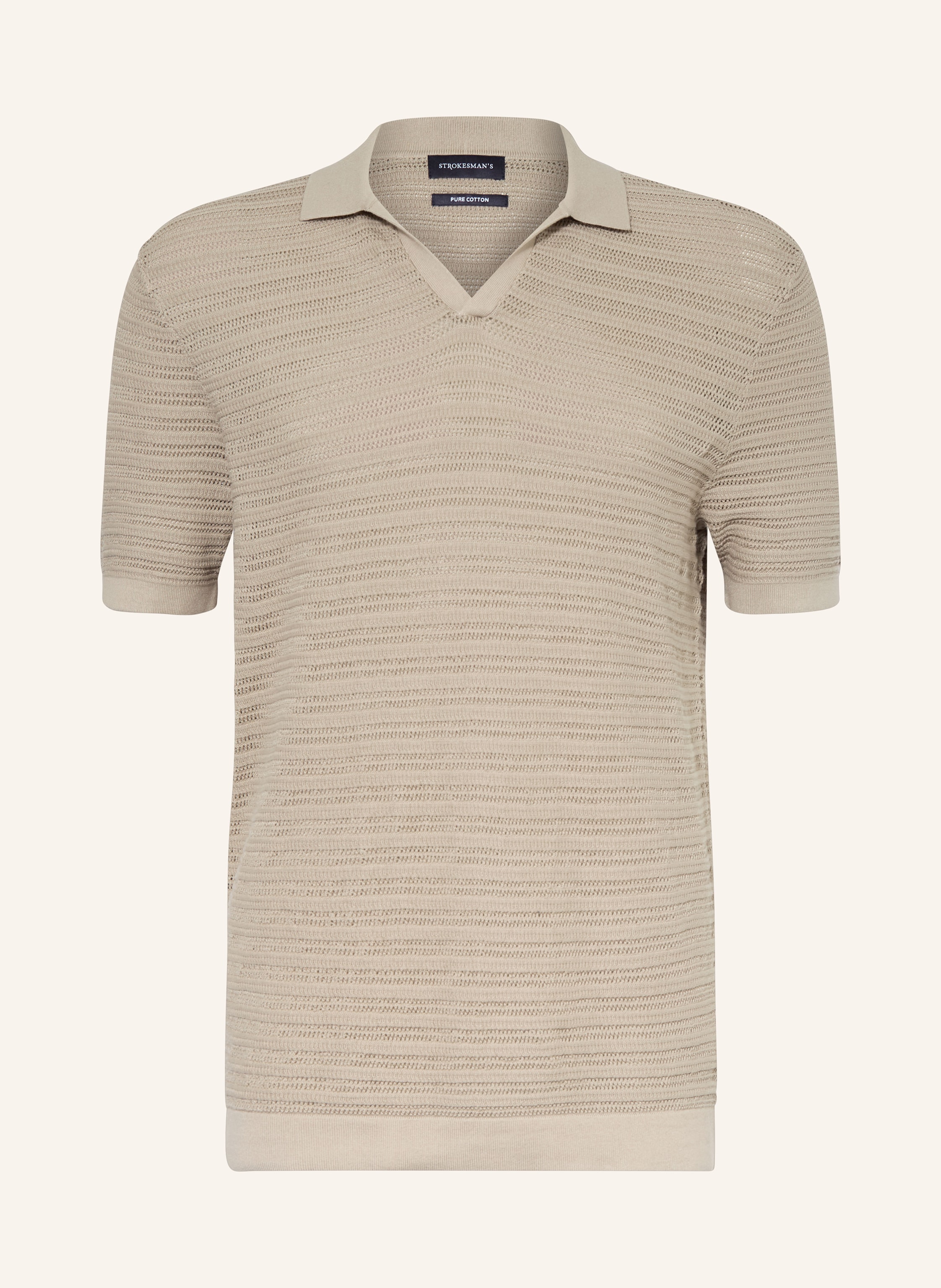 STROKESMAN'S Strick-Poloshirt