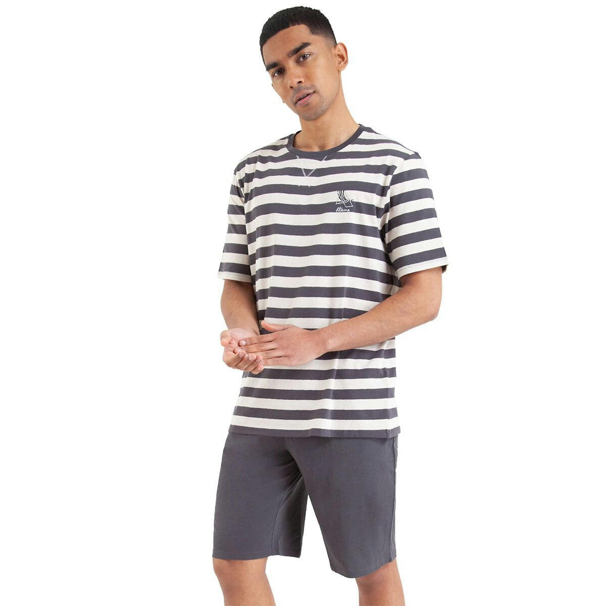 Pyjashort rayé