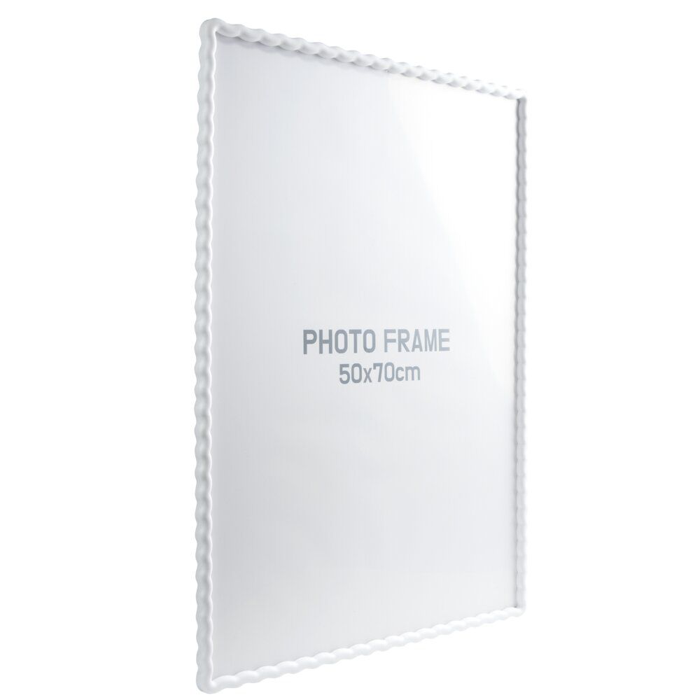 Cadre photo bord vague plastique coloré 54x74cm pour photo 50x70cm (3 modèles)