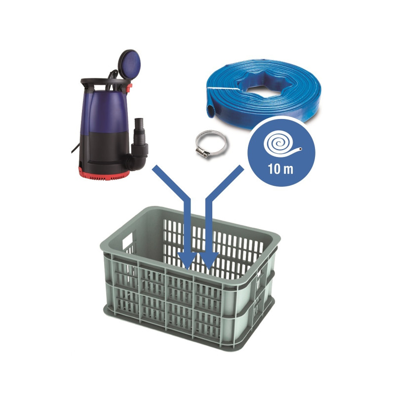 Kit pompe vide-cave 3-en-1 VCDC500 500 W SPIDO