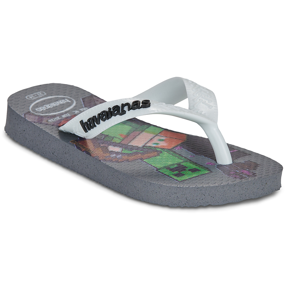 Havaianas - KIDS MINECRAFT - Grey / White / Multicolour
