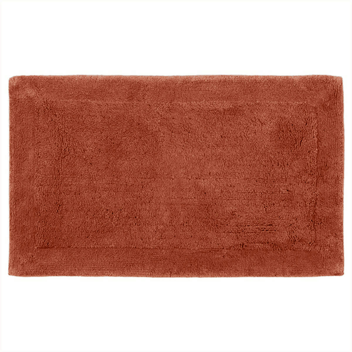 NUANCO - Tapis doux & épais de bain ou d'intérieur Terracota 60x100 cm