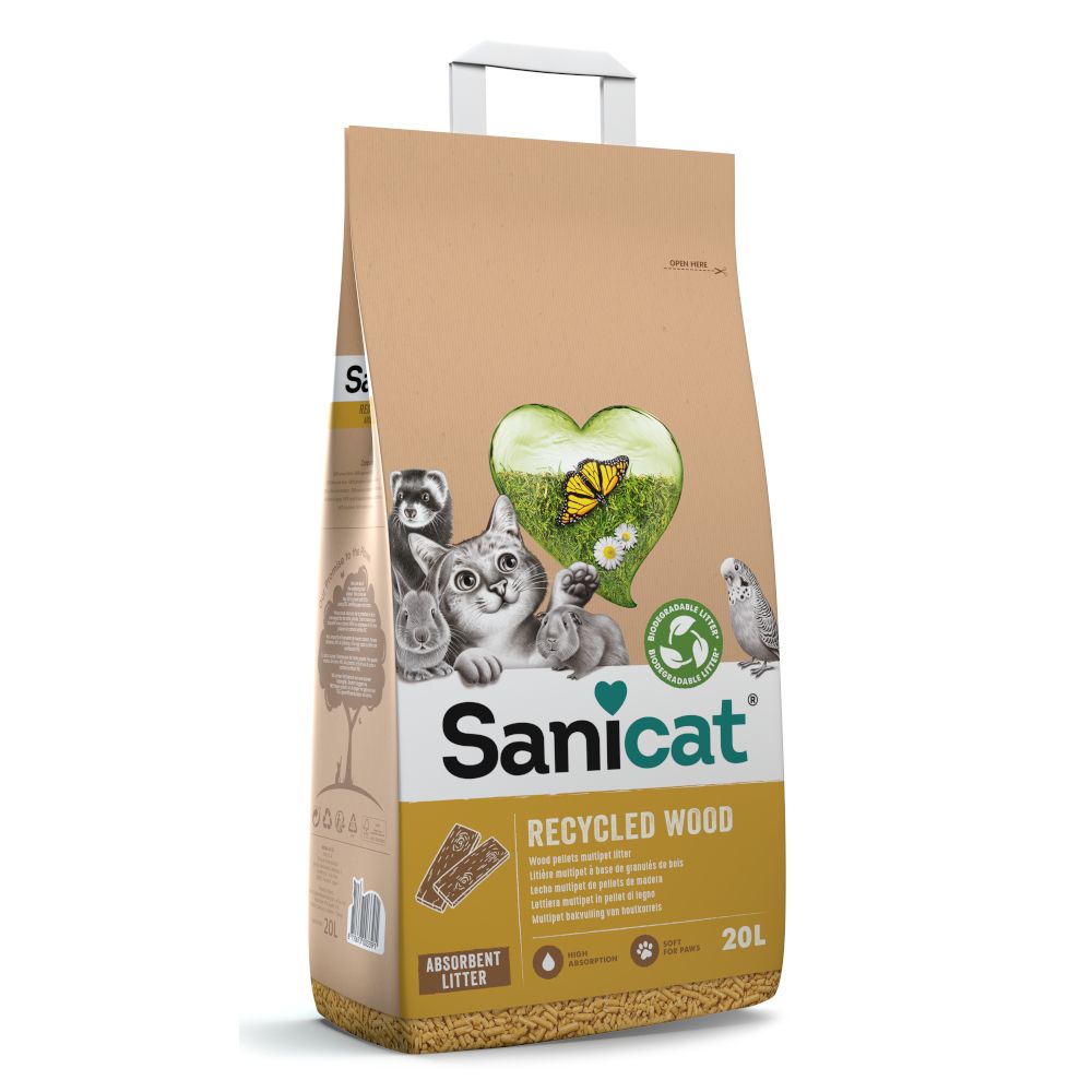 Sanicat Recycled Wood Cat Litter
