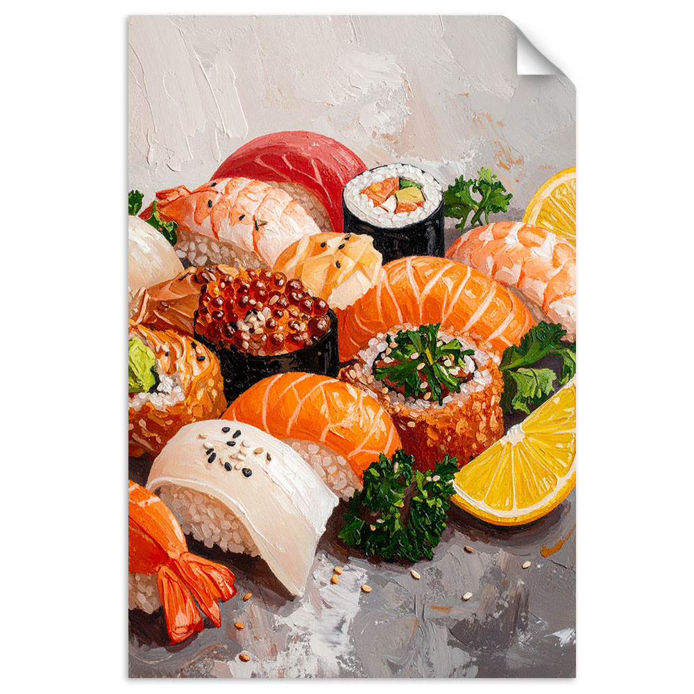 Naklejki na ścianę Feeby Kolorowe Sushi 20x30