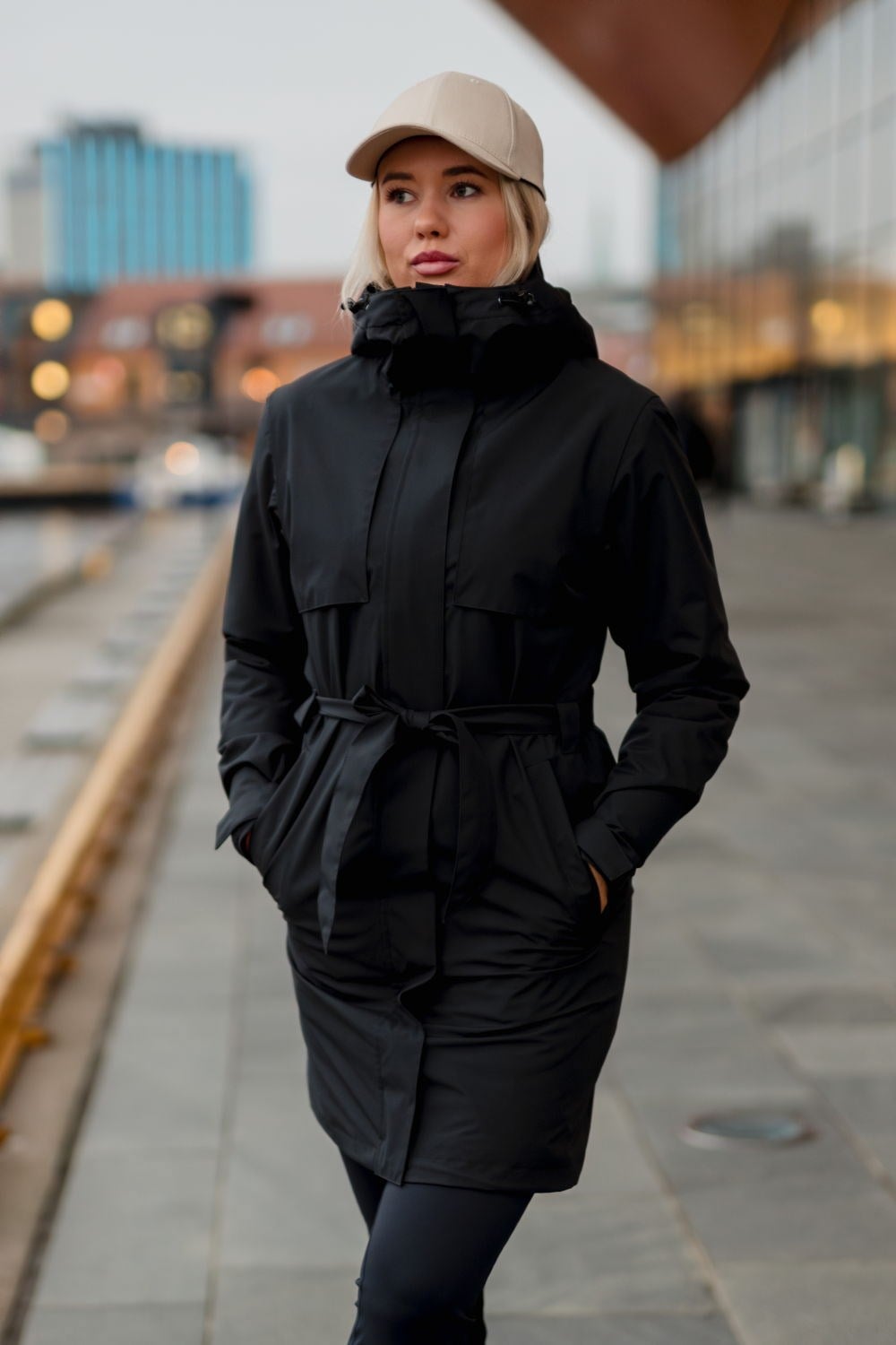 Fredrikstad vanntett trenchcoat