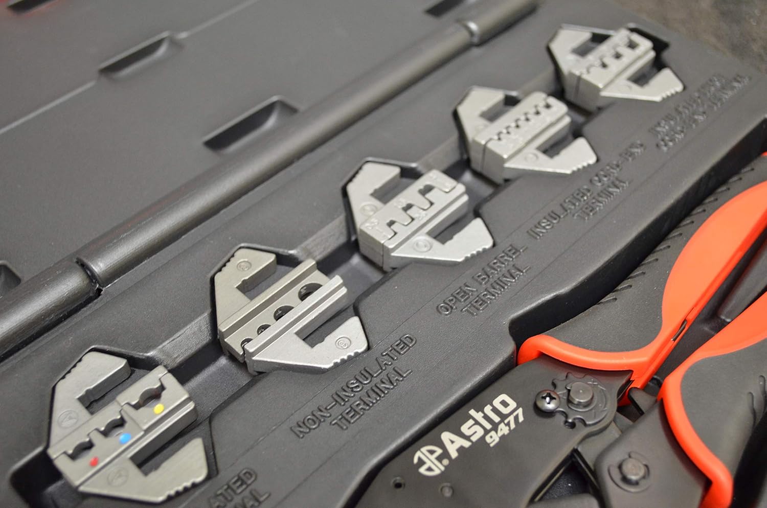 Astro Pneumatic Tool 9477 7-Piece Professional Quick Interchangeable Ratchet Crimping Tool Set