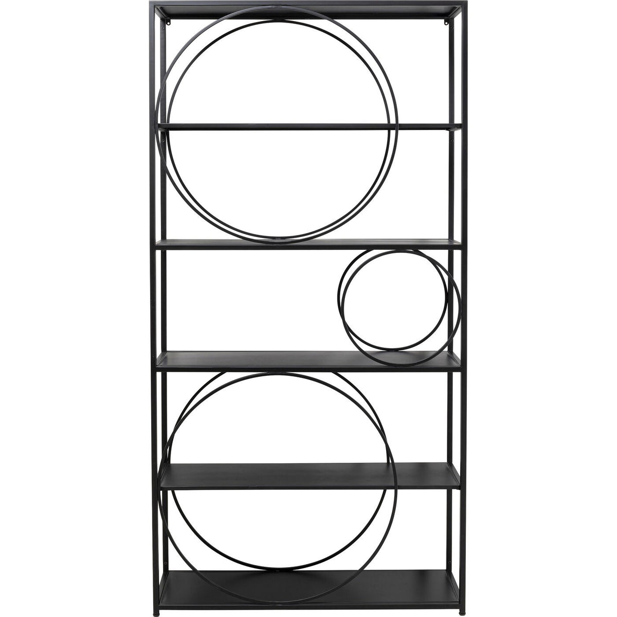 Kare Design Bookshelf Circle zwart 200x100cm