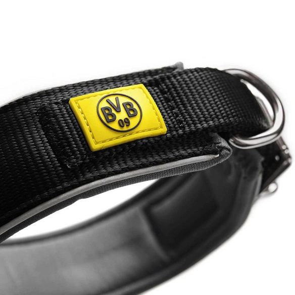 Halsband, Gr. S-M, schwarz/gelb
