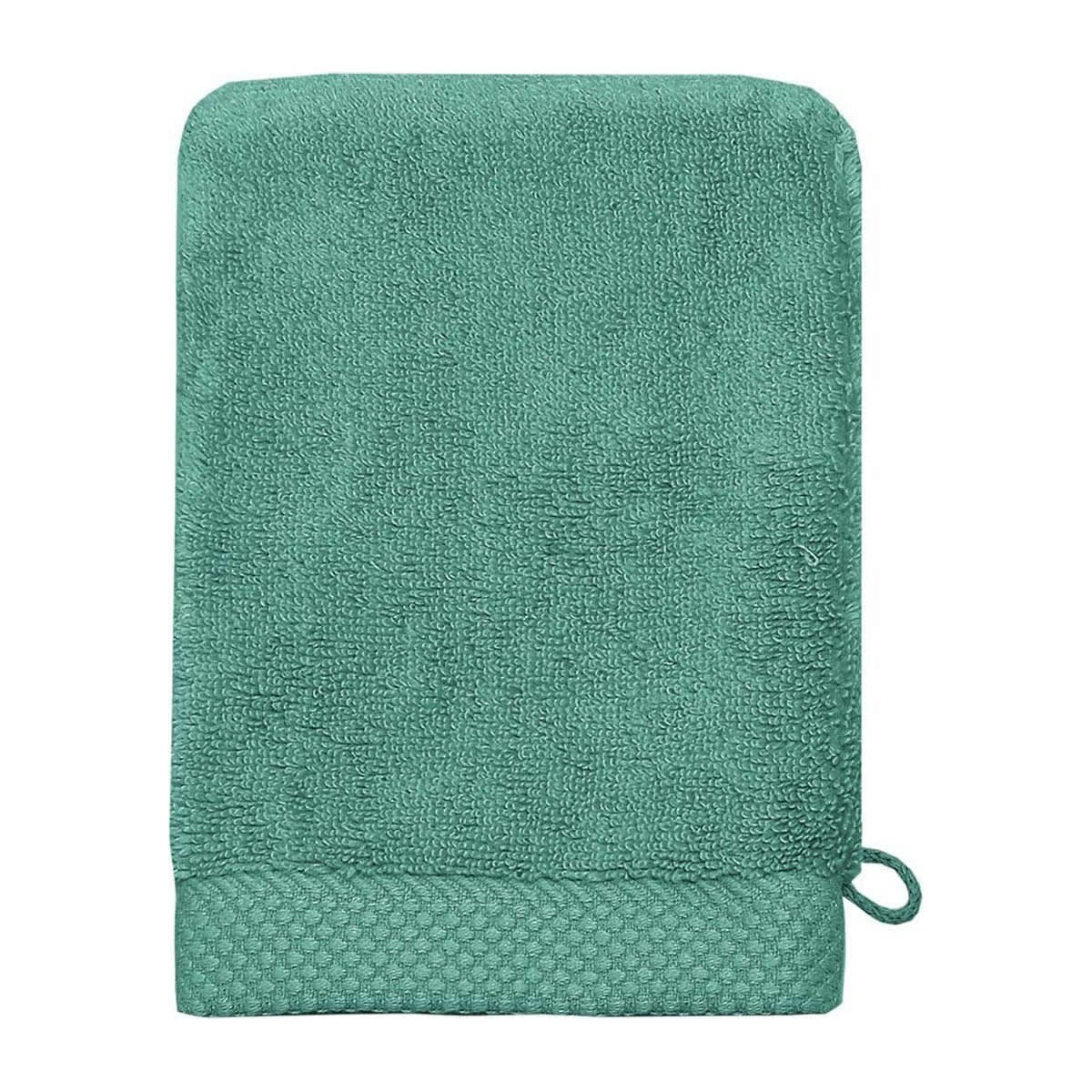 SENSOFT - 3 gants de toilette zéro twist 560gr/m²  aqua sea 16x22 cm