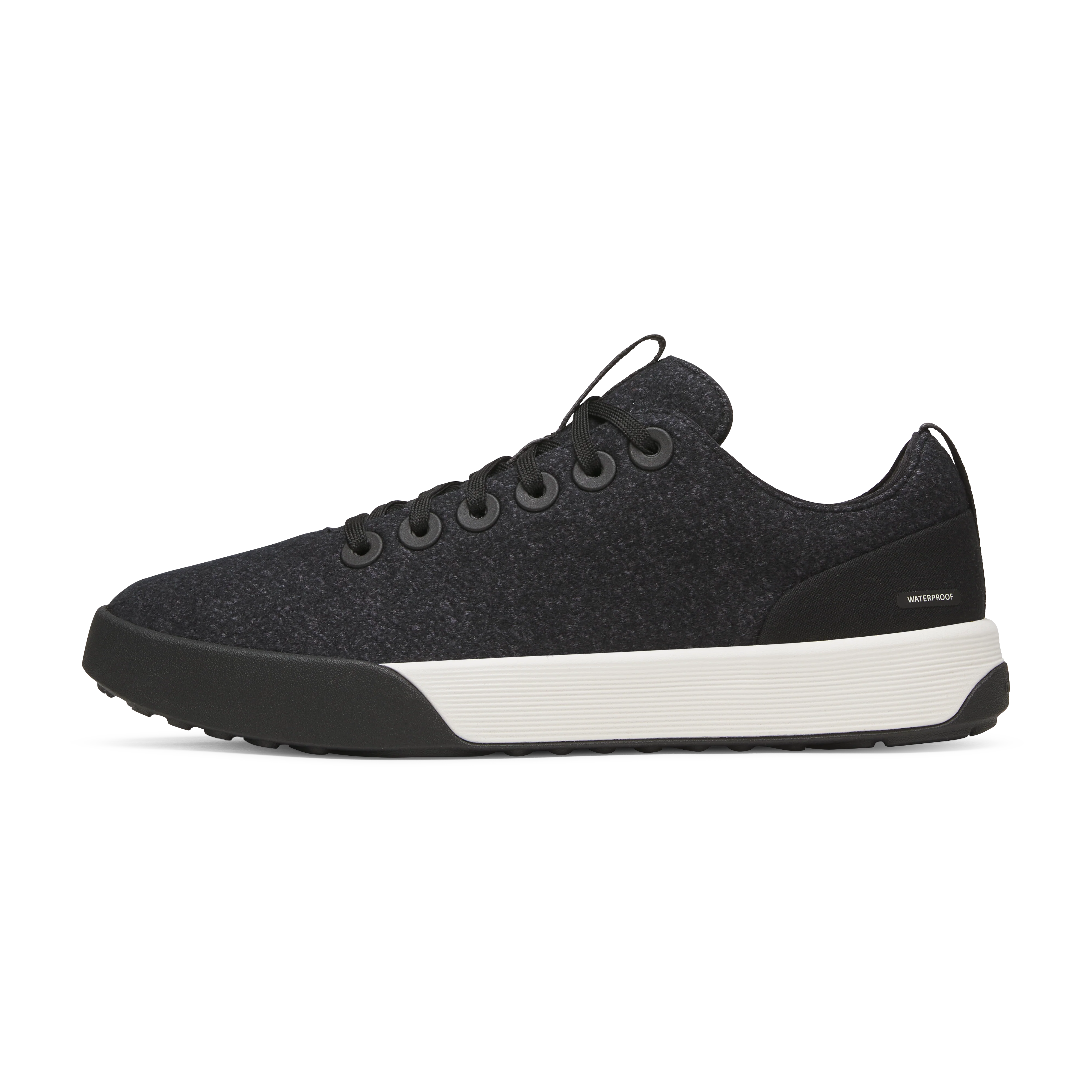 Men's Wool Cruiser Waterproof - Natural Black (Natural White Sole)
