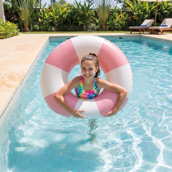 Koło dmuchane do pływania CABANA o średnicy 91 cm INTEX 59271NP różowe
