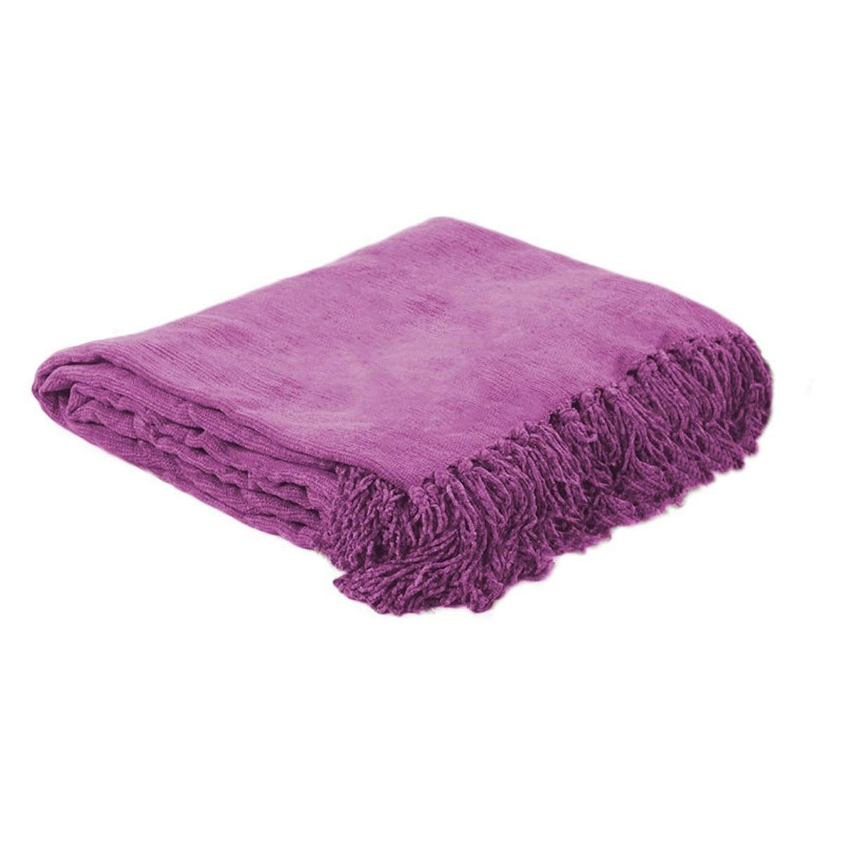 BANGALORE - Plaid rose dahlia en viscose 125x150