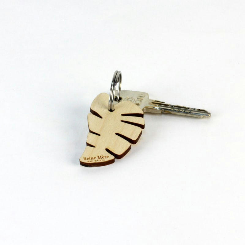 Tropique - Porte-clés Bananier en bois de bouleau made in france