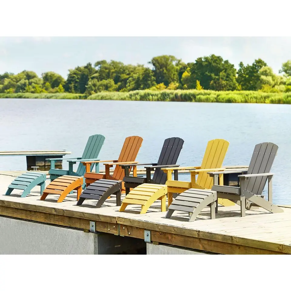 ADIRONDACK - Voetenbank - Grijs - Kunsthout