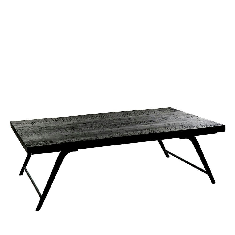 OHIO - Table basse en bois 125x75cm noir