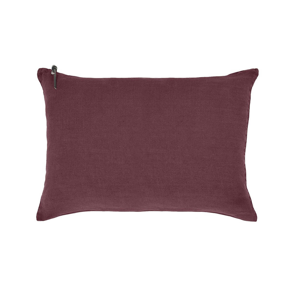 L'ESSENTIEL - L'ESSENTIEL - Coussin Lin pur lavé Bordeaux 50x70