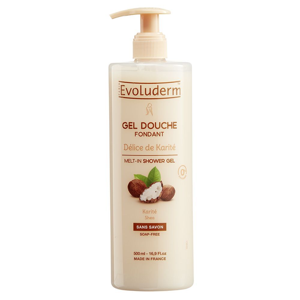 Gel douche Evoluderm délice karité 500 ml