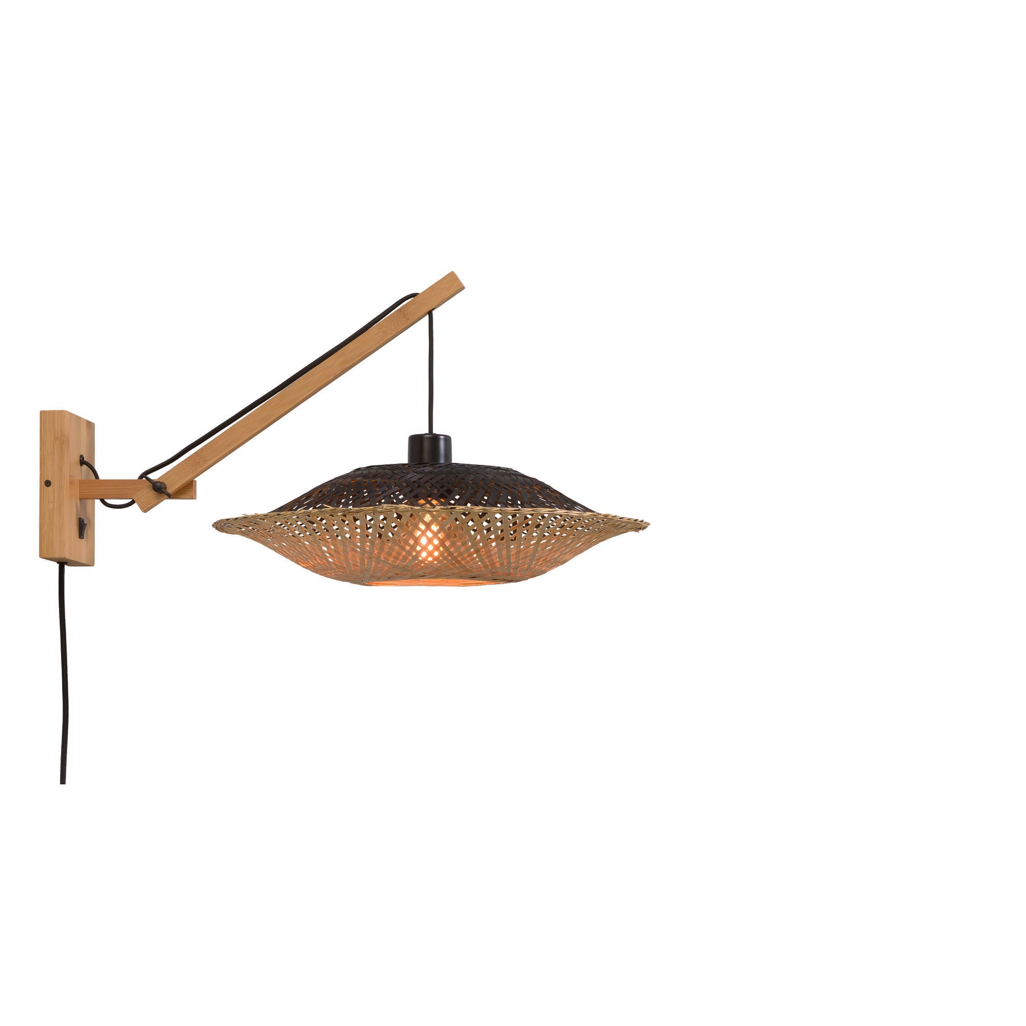 GOOD&MOJO wandlamp Kalimantan - bruin - Ø44cm