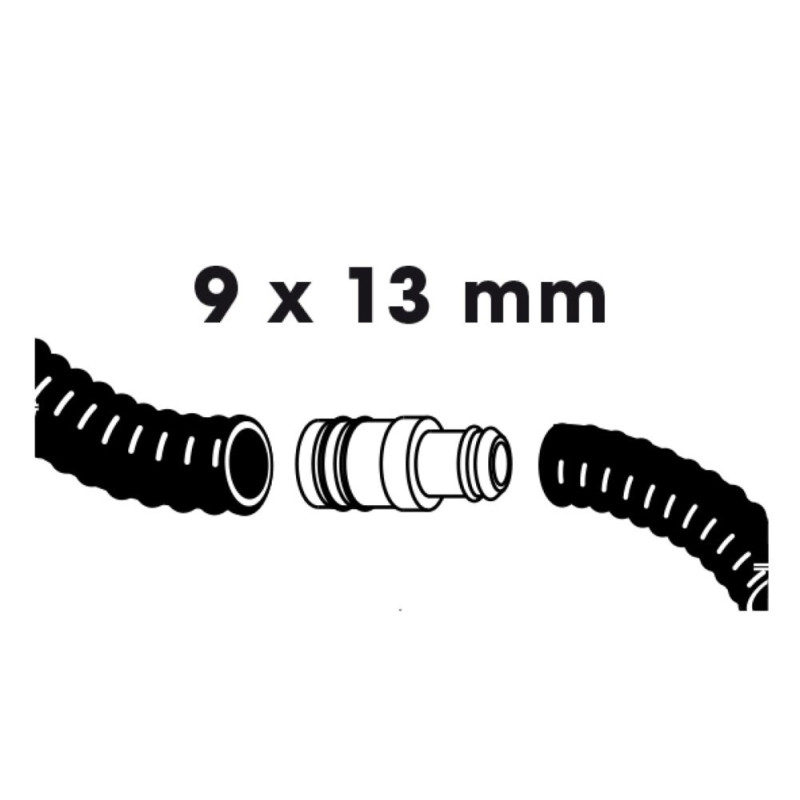 Raccord de tuyaux Ø 9 x 13 mm UBBINK