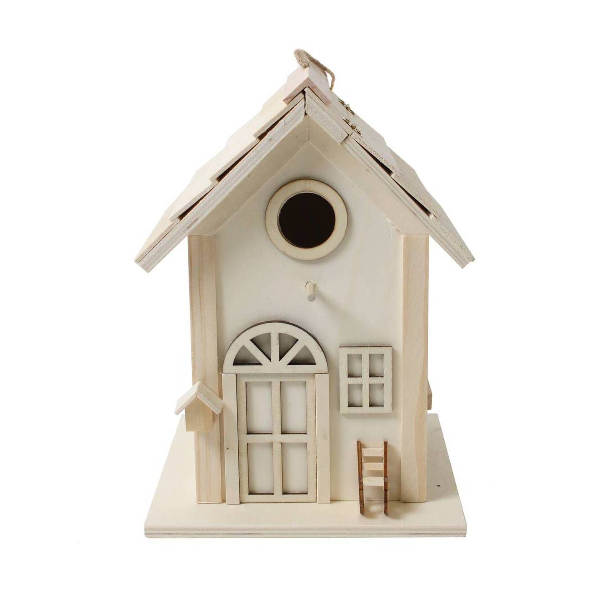 Bird House with Rocking Chair 19cm x 19cm x 26cm