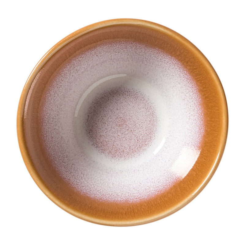 Schaaltje roots klein - oranje - &Oslash;8.5x4.5 cm