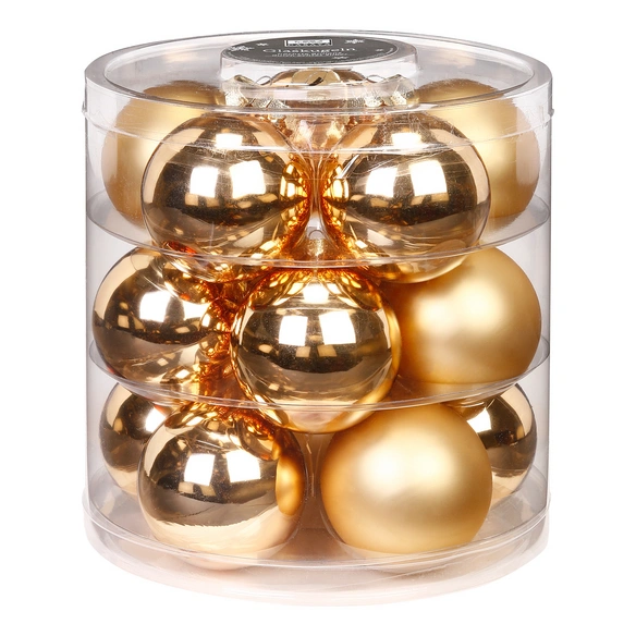 Weihnachtskugeln, Ø: 6 cm, Glas