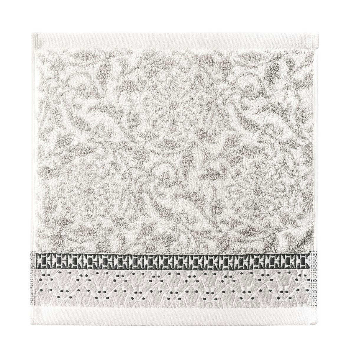 CHARME - Carré visage en coton crème 30 x 30