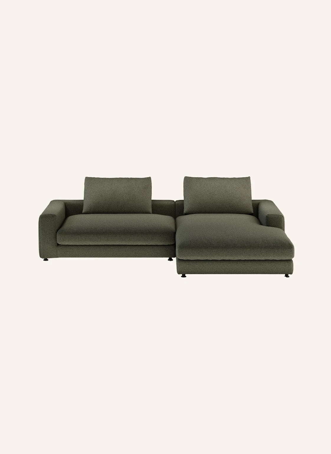 nydo Ecksofa XL MOSLER, rechts, Flachgewebe