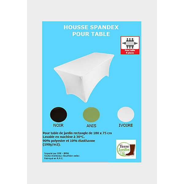 Nappe extensible pour table rectangulaire
