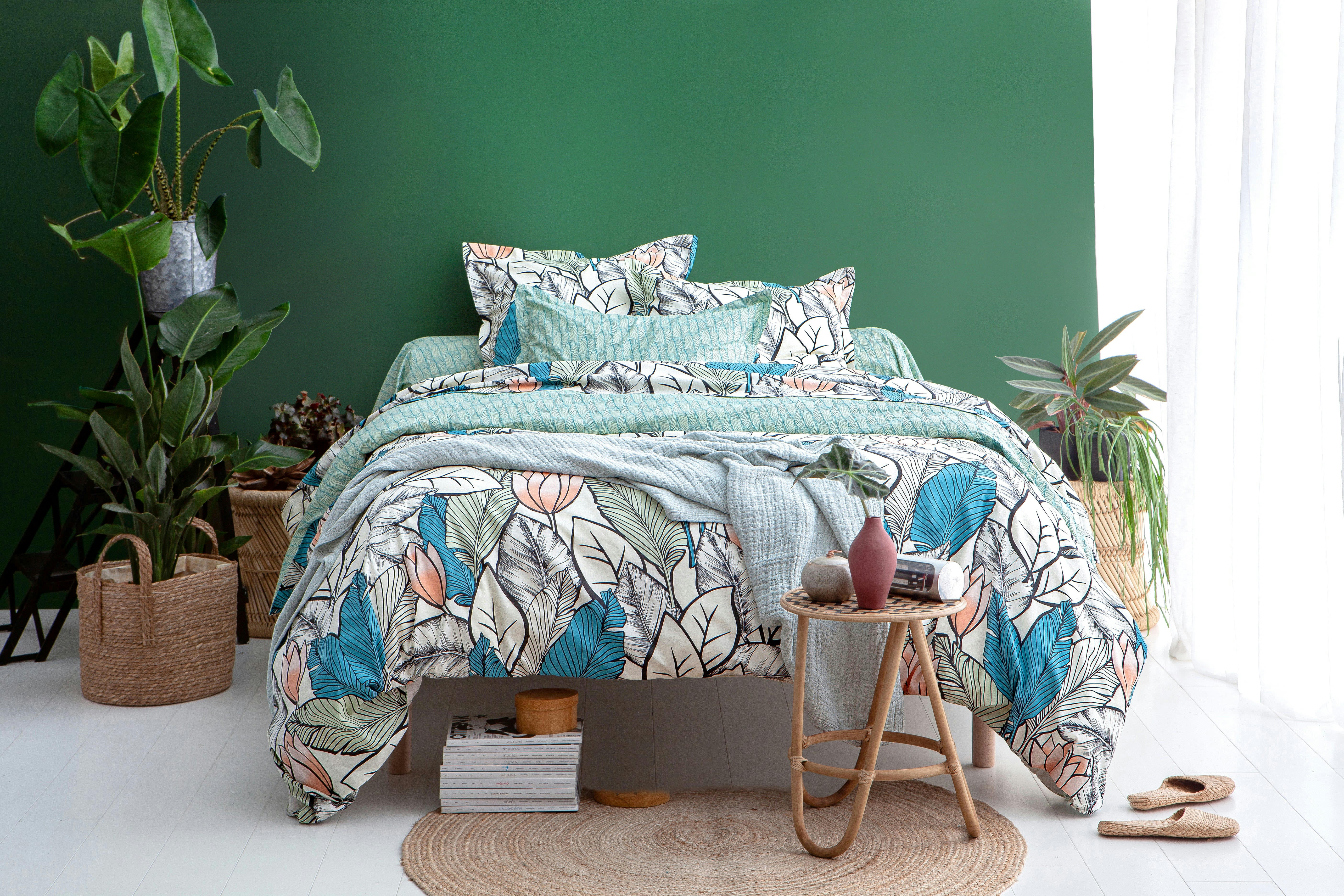 POEMA - Housse de couette 200x200 en coton multicolore