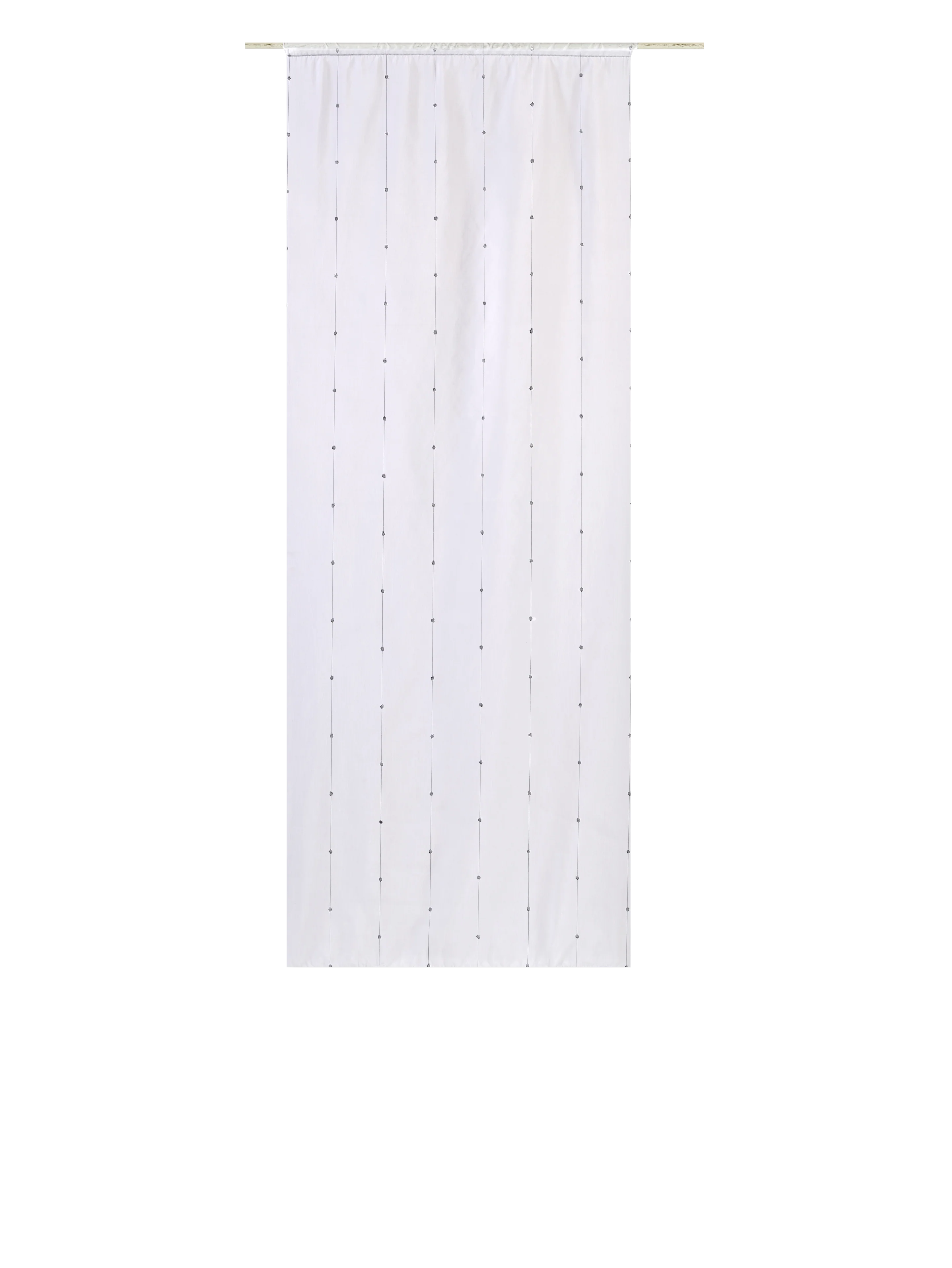 Vitrage COMÈTE coloris blanc 80 x 210 cm