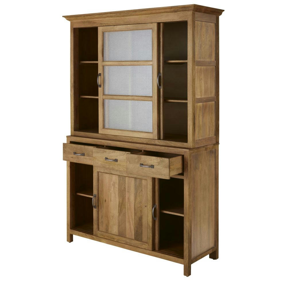 Baryton - Vaisselier 4 portes coulissantes 3 tiroirs