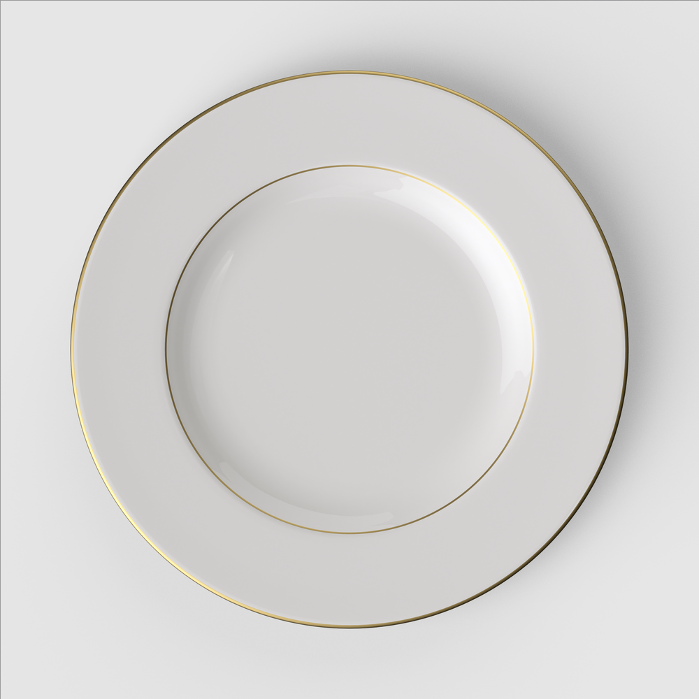 Anmut Dinner plate - White, 11'', Premium Bone Porcelain