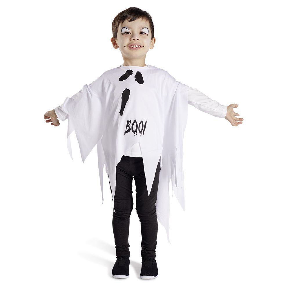 Déguisement enfant Halloween fantôme blanc - Taille unique