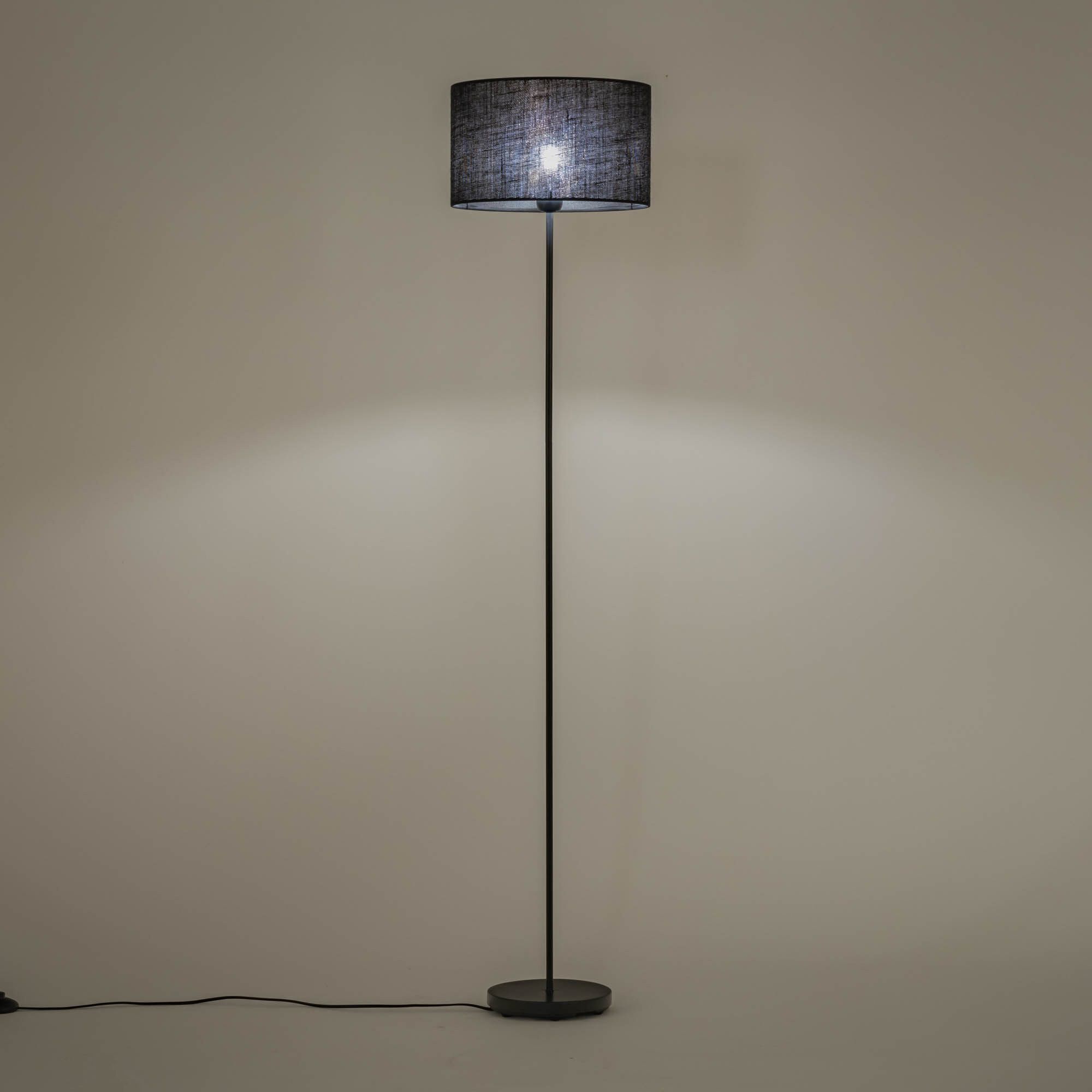 MIKY - Pied de lampadaire en métal - H140cm noir