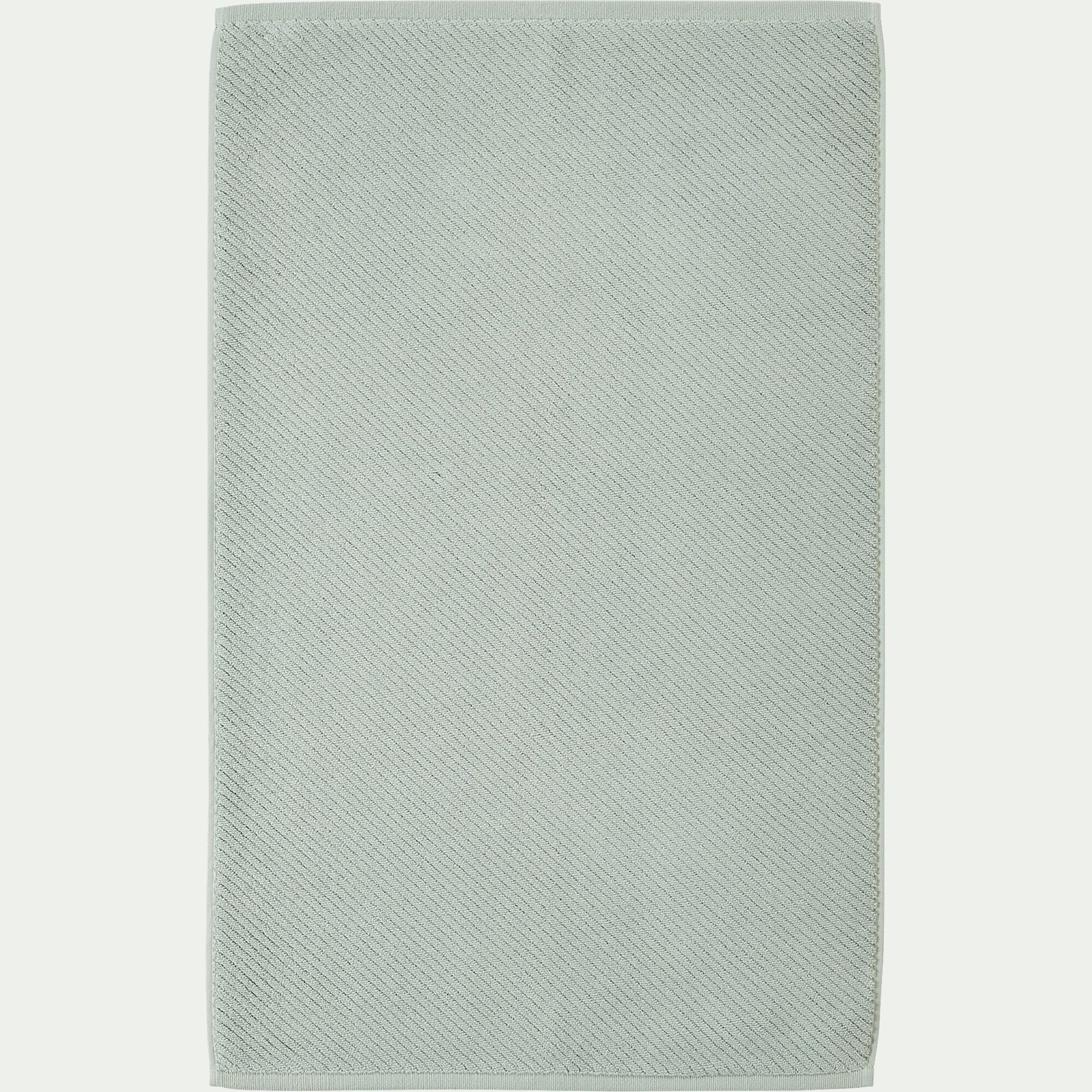 COLINE - Tapis de bain en coton bio 50x80cm - vert olivier