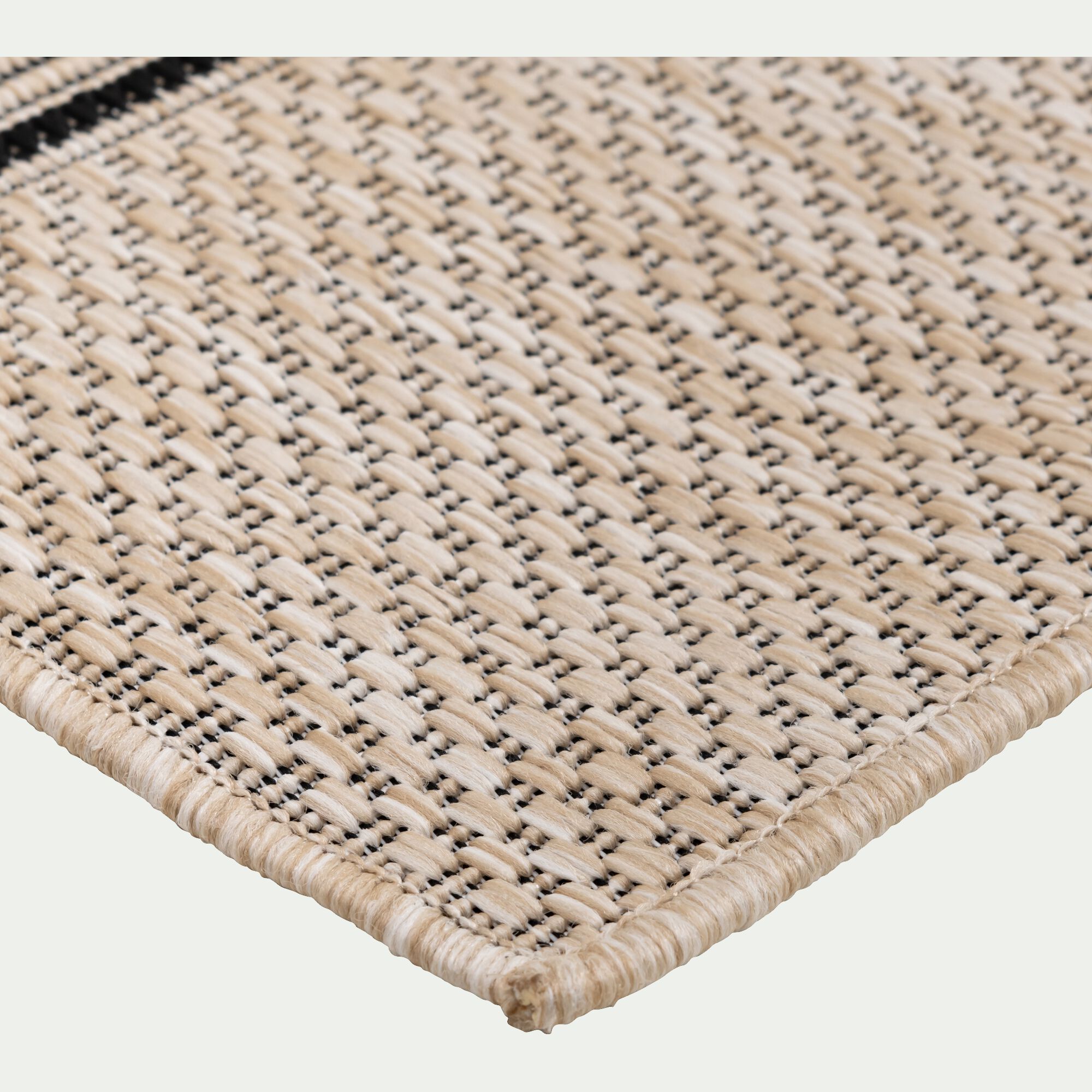 MEDINE - Tapis tissé intérieur extérieur 200x280cm - gris