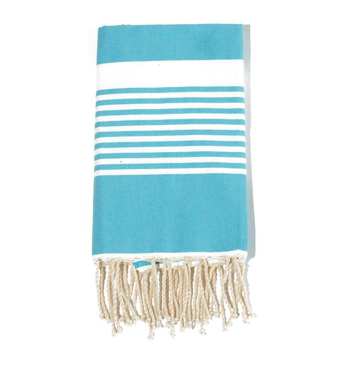- Fouta en coton 100x200cm turquoise