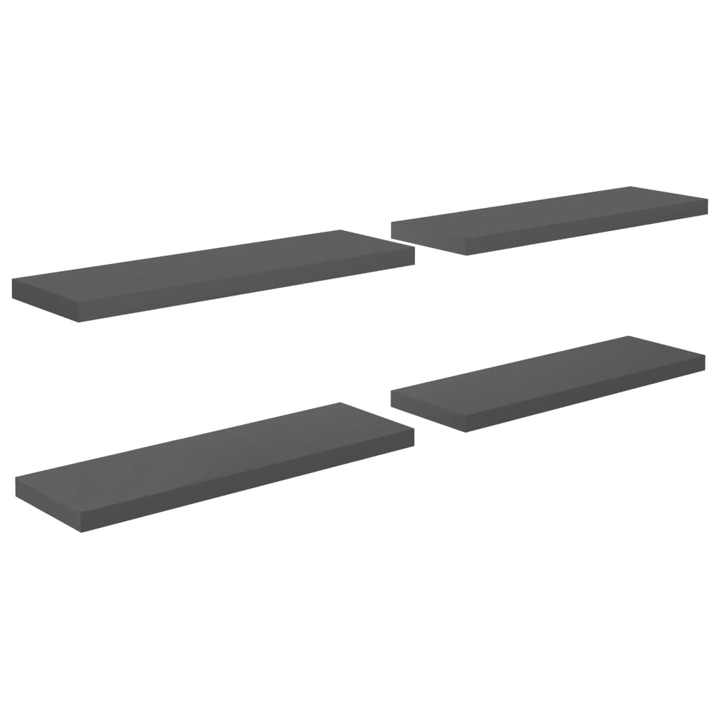 Półka ścienna Szary 80 x 23.5 x 3.8 cm MDF vidaXL