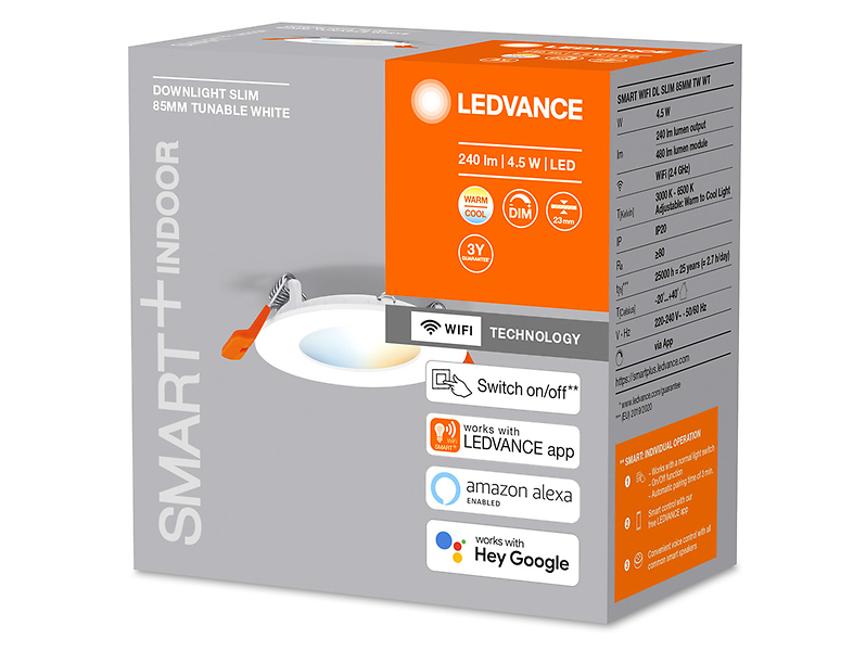 Oczko Smart Wifi Downlight LED 8,5 cm białe