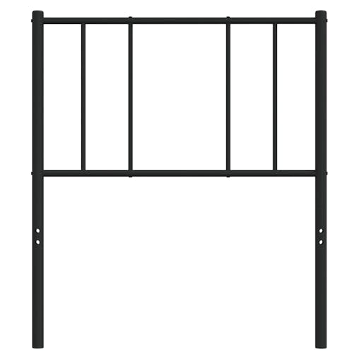 NNEVL Metal Headboard Black 90 cm