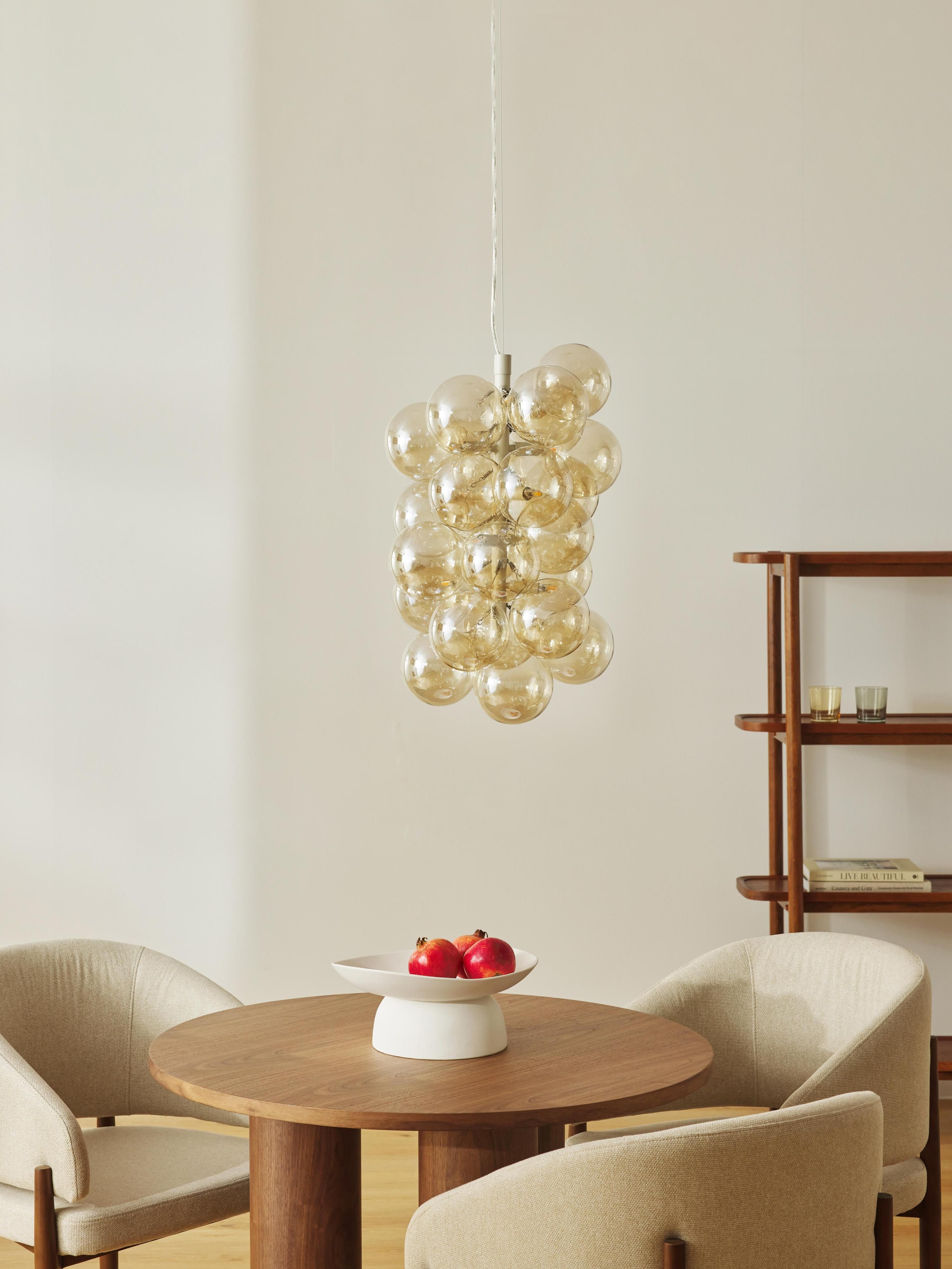 Design Pendelleuchte Bubbles aus Glas