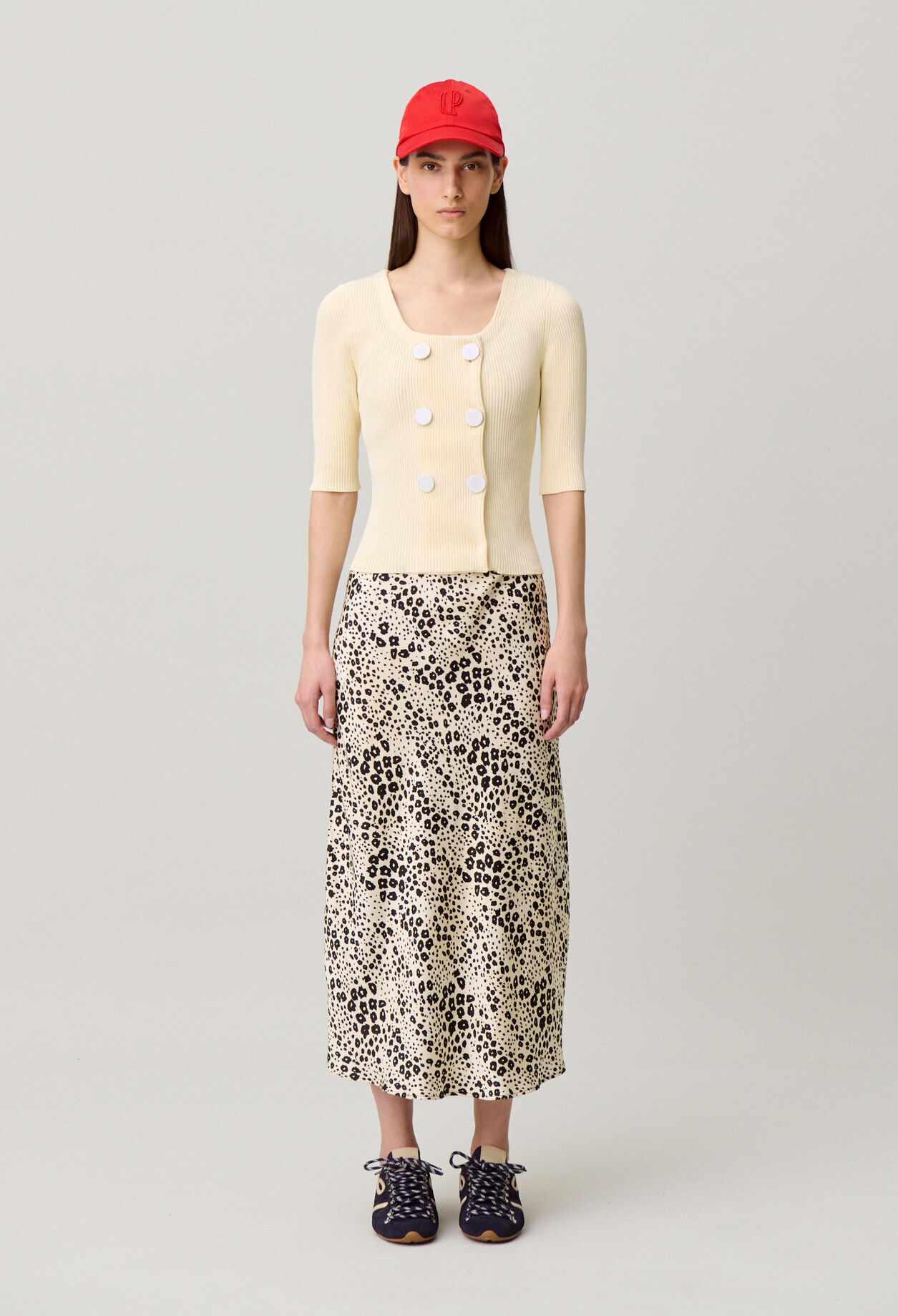 Cardigan maille col rond