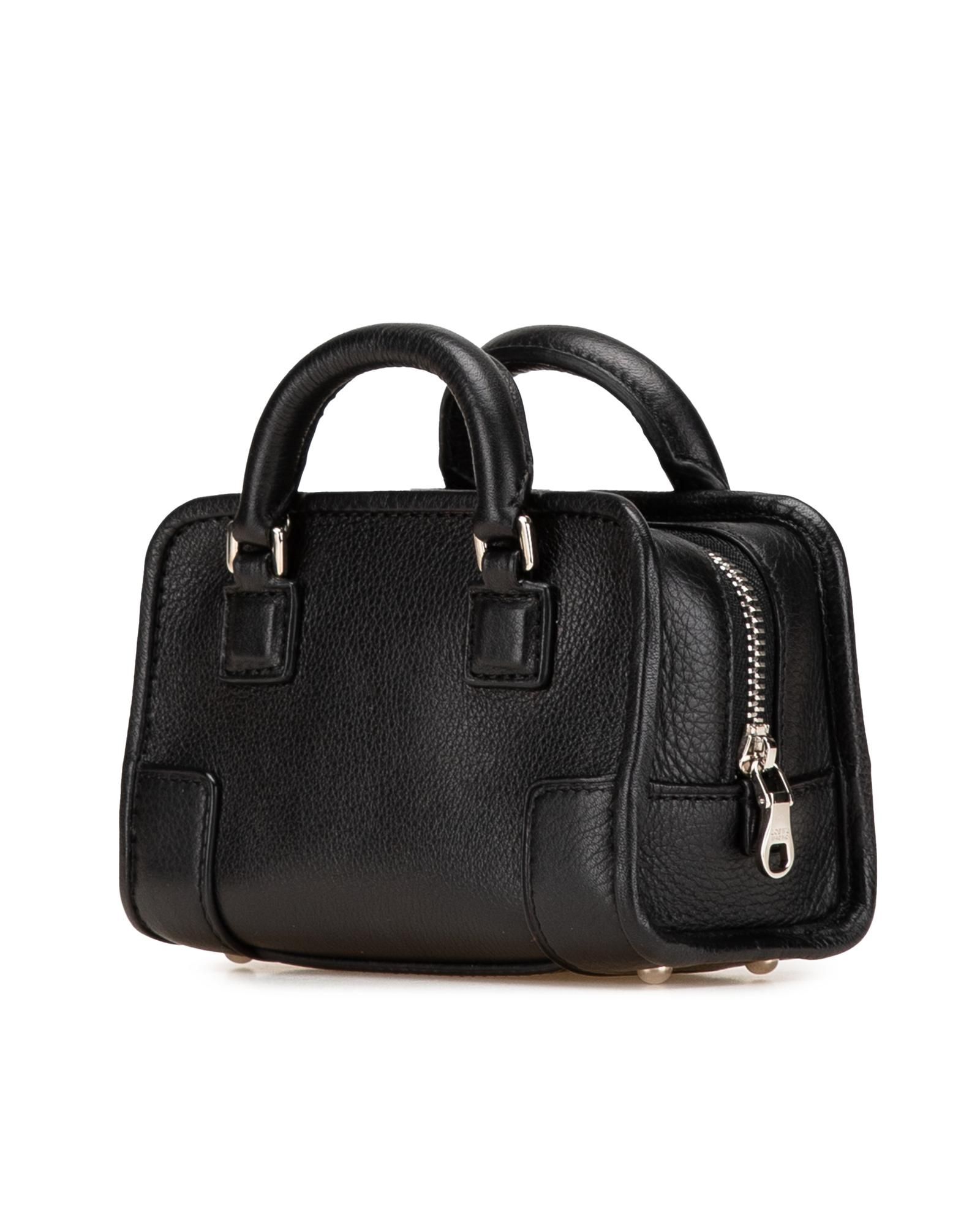 LOEWE Preloved Puzzle Mini Calfskin Leather Handbag Wo - Black Satchel