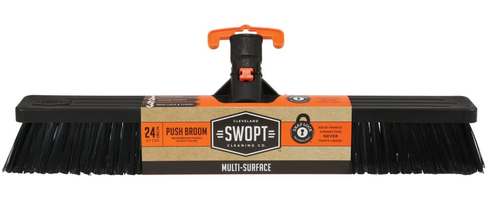 Swopt Standard Multi-Surface Push Broom Head, 24-in