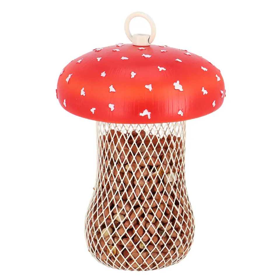 Best for Birds Voedersilo noten Fungi - PVC/ijzer - 13 x 18 cm
