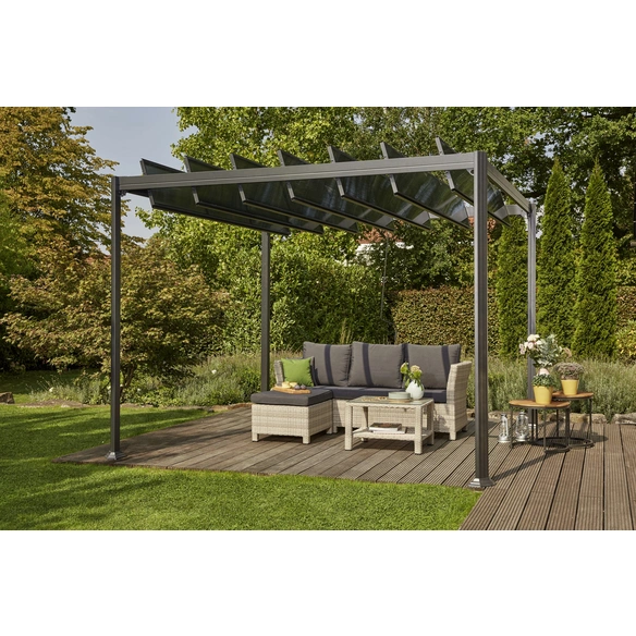 Hardtop-Pavillon »Florenz«, Flachdach, quadratisch, BxHxT: 300 x 226 x 300 cm