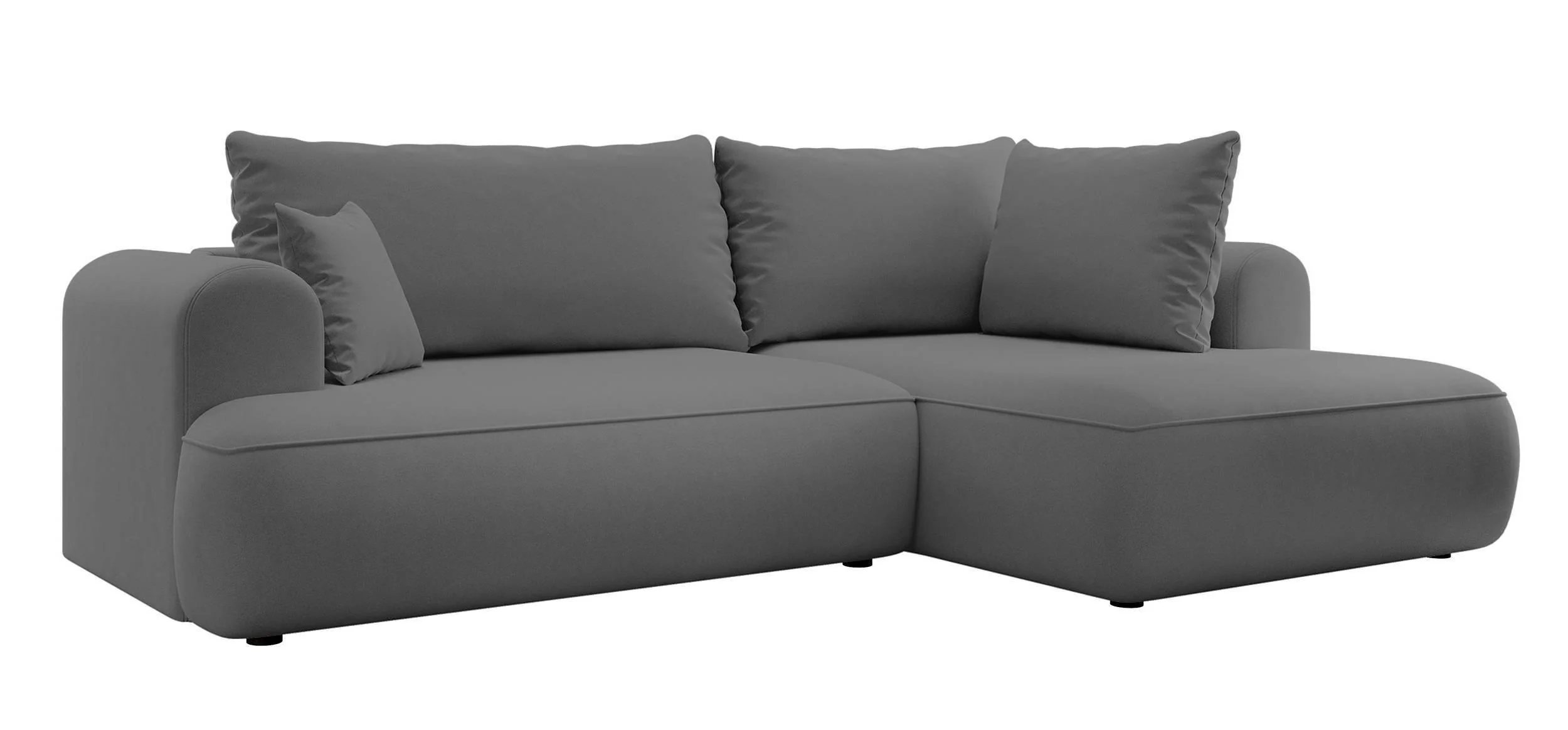 Hoekbank Philipa Big rechts velvet met slaapfunctie