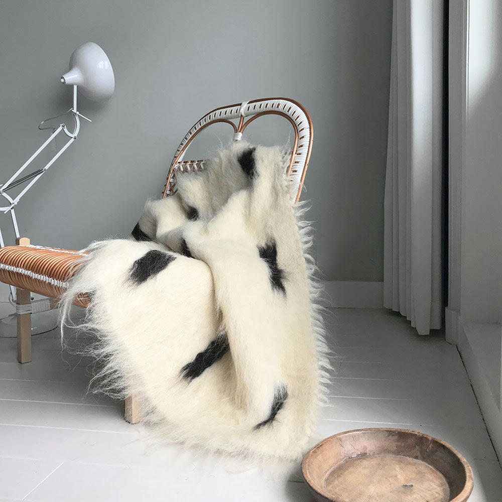 MINI FLOORPLAID - Plaid 100% laine 75x125