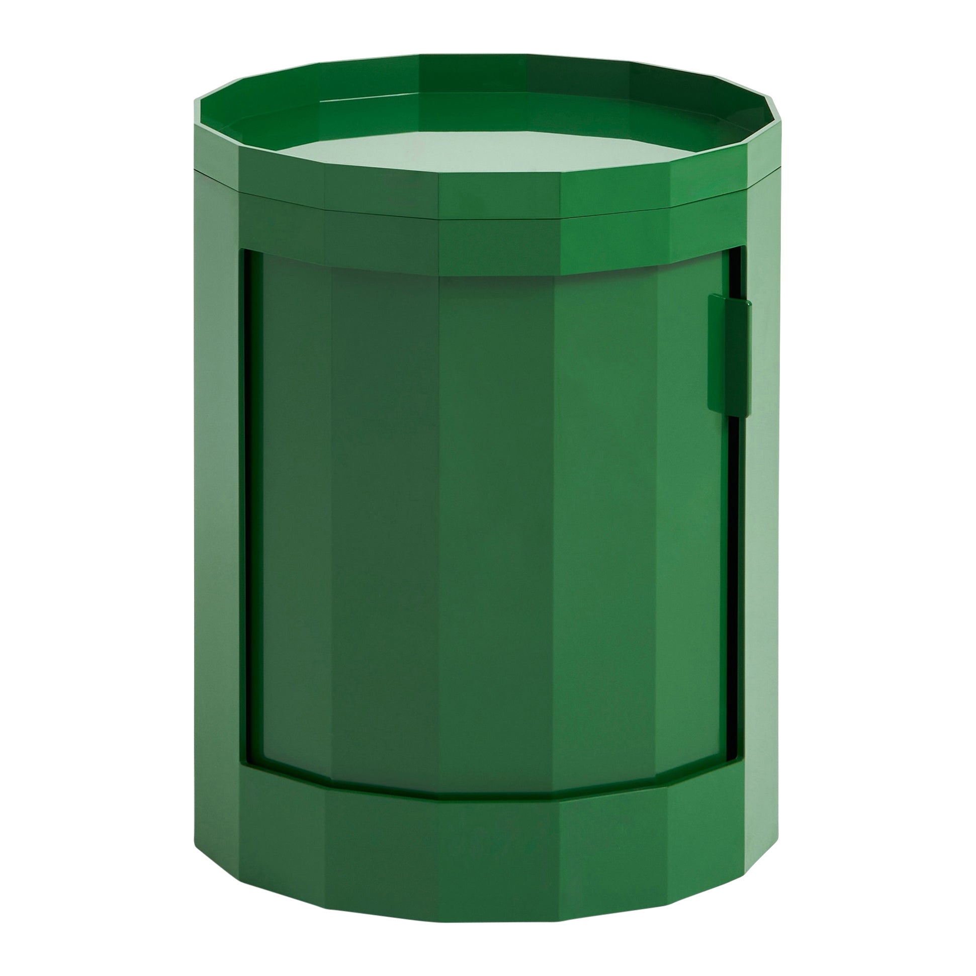 HAY Facet Bijzettafel met Opbergvak - Low - Spinach Green